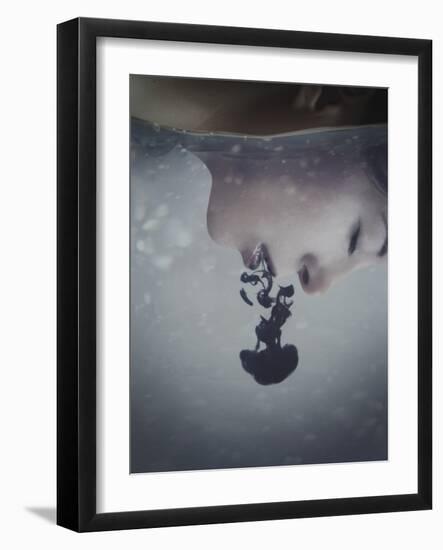 Girls Face in Water-Carolina Hernandez-Framed Photographic Print