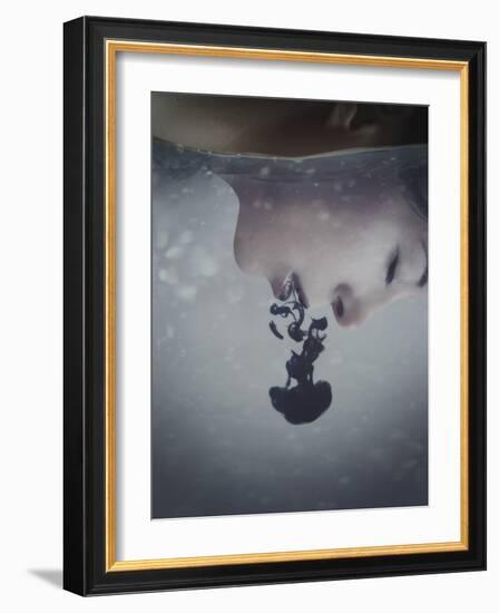 Girls Face in Water-Carolina Hernandez-Framed Photographic Print