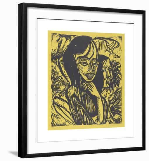 Girls from Fehmarn-Ernst Ludwig Kirchner-Framed Premium Giclee Print