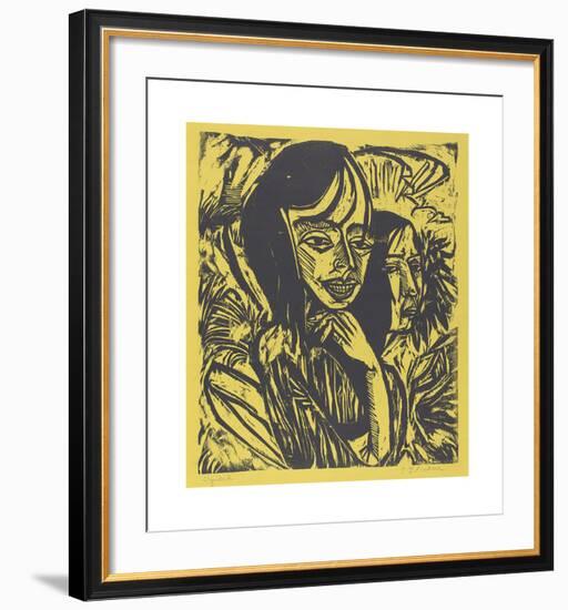 Girls from Fehmarn-Ernst Ludwig Kirchner-Framed Premium Giclee Print