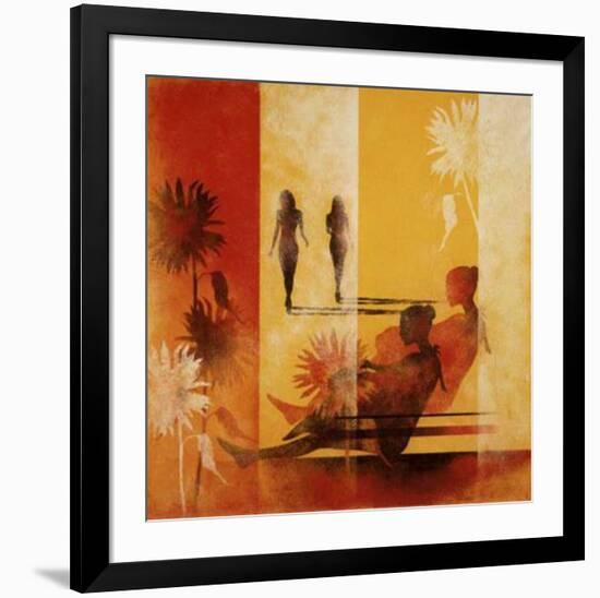 Girls from Ipanema II-L^ Morales-Framed Art Print