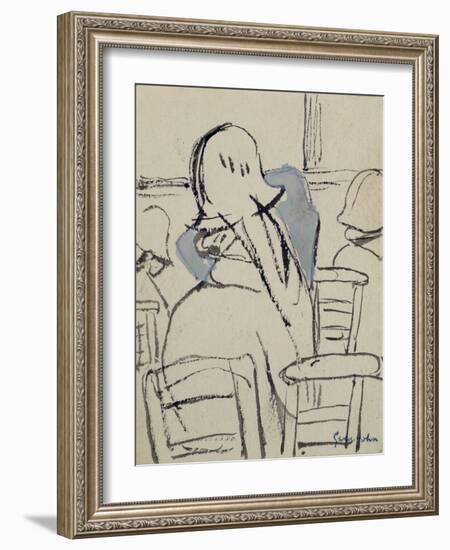 Girls in Church-Gwen John-Framed Giclee Print