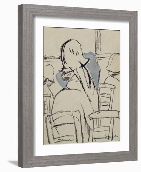 Girls in Church-Gwen John-Framed Giclee Print