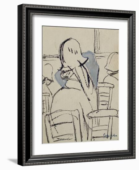 Girls in Church-Gwen John-Framed Giclee Print