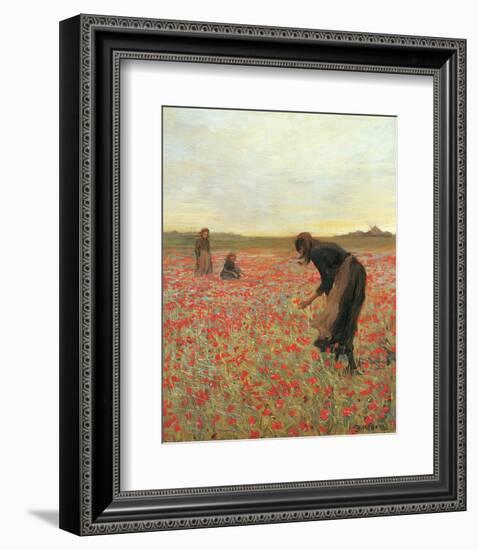 Girls in Poppy Field-Lawren Morris-Framed Art Print