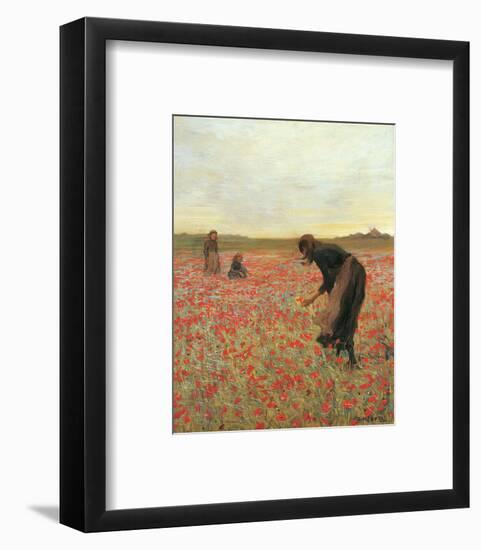 Girls in Poppy Field-Lawren Morris-Framed Art Print