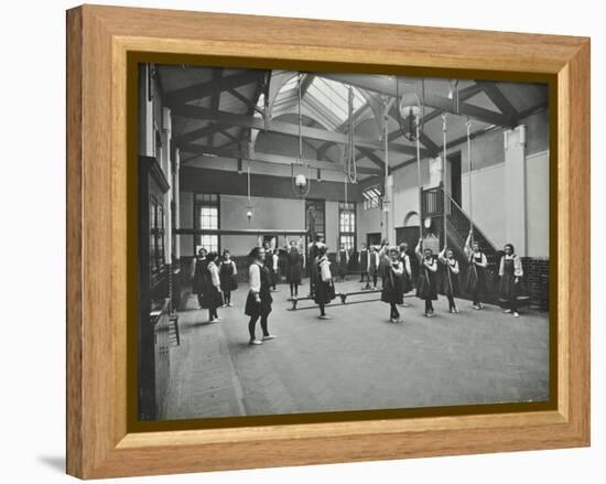 Girls in the Gymnasium, Fulham County Secondary School, London, 1908-null-Framed Premier Image Canvas