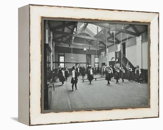 Girls in the Gymnasium, Fulham County Secondary School, London, 1908-null-Framed Premier Image Canvas