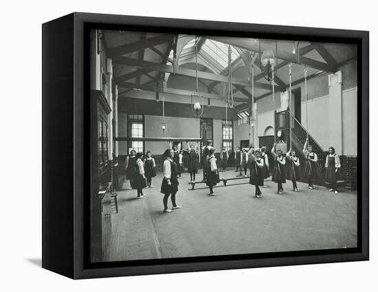 Girls in the Gymnasium, Fulham County Secondary School, London, 1908-null-Framed Premier Image Canvas