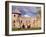 Girls in Traditional Dress Singing and Dancing in Spring-time Dandelion Fields, Latvia-Janis Miglavs-Framed Photographic Print