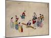 Girls Jumping on a See-Saw-Kim Junkeun-Mounted Giclee Print