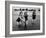 Girls of the Children's School of Modern Dancing, Playing at the Beach-Lisa Larsen-Framed Photographic Print