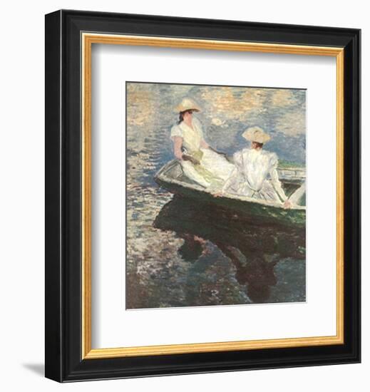 Girls on a Boat-Claude Monet-Framed Art Print