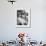 Girls on the street in neighborhood using rope to jump in tandem while man with toddler watches-Alfred Eisenstaedt-Framed Photographic Print displayed on a wall