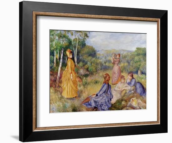 Girls Playing Battledore and Shuttlecock-Pierre-Auguste Renoir-Framed Giclee Print