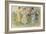 Girls Playing Croquet-null-Framed Giclee Print