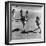 Girls Playing Hopscotch in the Street-Ralph Morse-Framed Photographic Print