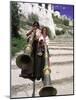 Girls Playing Horns, Potala Palace, Lhasa, Tibet-Bill Bachmann-Mounted Photographic Print