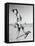 Girls Playing Leapfrog on Beach-Philip Gendreau-Framed Premier Image Canvas