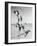 Girls Playing Leapfrog on Beach-Philip Gendreau-Framed Photographic Print