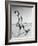 Girls Playing Leapfrog on Beach-Philip Gendreau-Framed Photographic Print