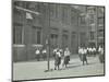 Girls Playing Netball in the Playground, William Street Girls School, London, 1908-null-Mounted Photographic Print