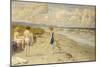 Girls Preparing to Bathe on a Beach-Paul Fischer-Mounted Giclee Print