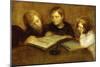 Girls Reading-Eugene Carriere-Mounted Giclee Print