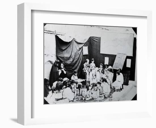 Girls' School in Algeria, 1860-null-Framed Premium Giclee Print