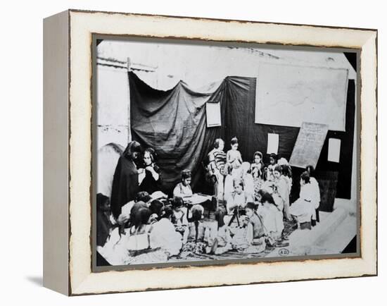 Girls' School in Algeria, 1860-null-Framed Premier Image Canvas