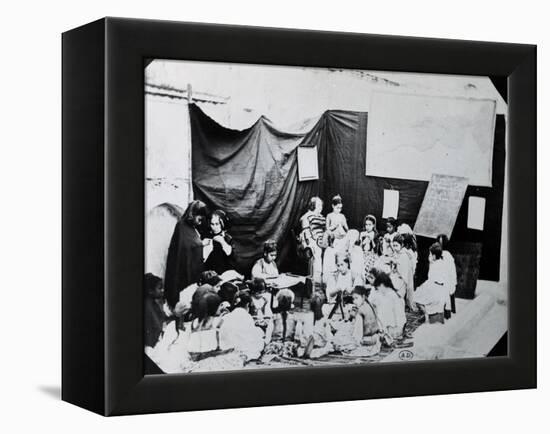 Girls' School in Algeria, 1860-null-Framed Premier Image Canvas