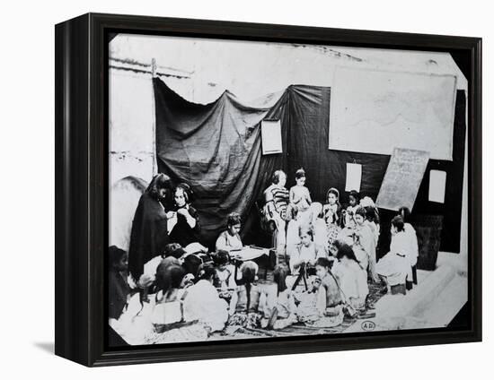 Girls' School in Algeria, 1860-null-Framed Premier Image Canvas