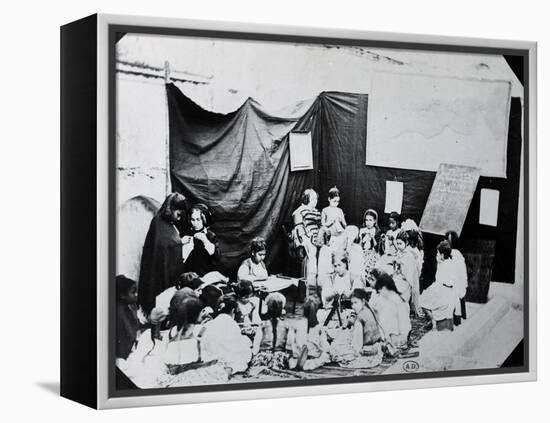 Girls' School in Algeria, 1860-null-Framed Premier Image Canvas