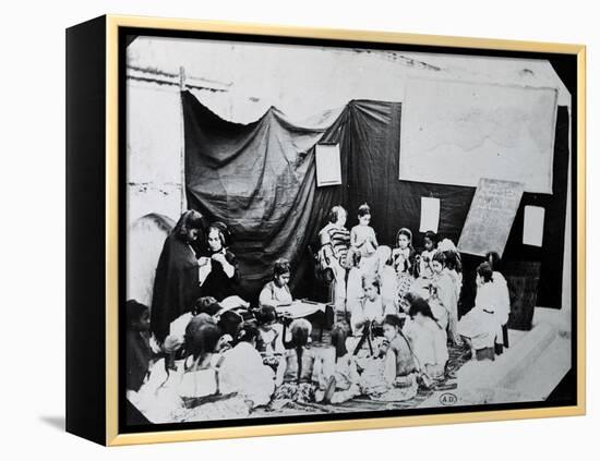 Girls' School in Algeria, 1860-null-Framed Premier Image Canvas