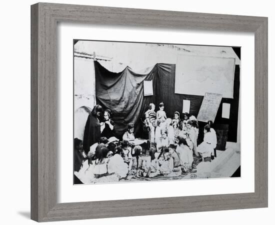 Girls' School in Algeria, 1860-null-Framed Giclee Print