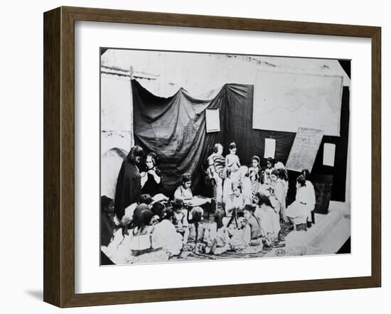 Girls' School in Algeria, 1860-null-Framed Giclee Print