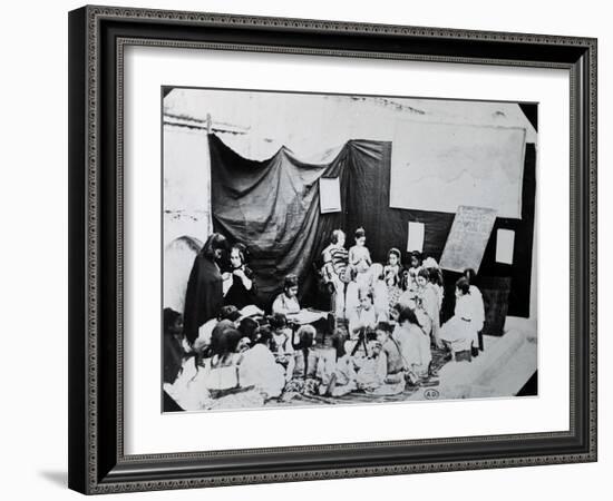 Girls' School in Algeria, 1860-null-Framed Giclee Print