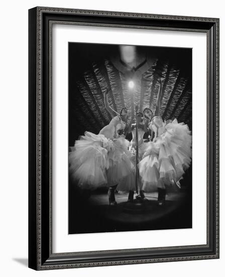 Girls Signing Inside the Latin Quarter Night Club-Yale Joel-Framed Photographic Print