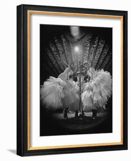 Girls Signing Inside the Latin Quarter Night Club-Yale Joel-Framed Photographic Print