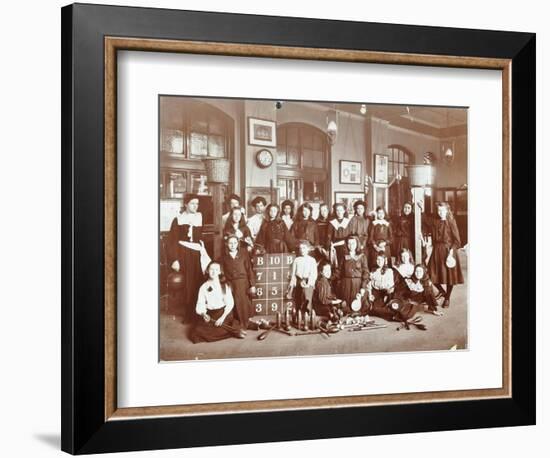 Girls Sports Club Members, Cromer Street School/Argyle School, St Pancras, London, 1906-null-Framed Photographic Print