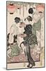 Girls under a Wisteria Espalier (1795)-Kitagawa Utamaro-Mounted Art Print