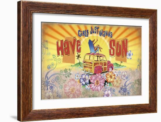 Girls Wanna Sun-James and Kathleen Mazzotta-Framed Giclee Print