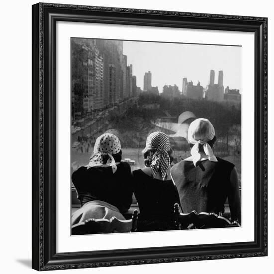 Girls Wearing Bandannas, Looking Out over Central Park-Gordon Parks-Framed Premium Photographic Print
