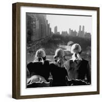 Girls Wearing Bandannas, Looking Out over Central Park-Gordon Parks-Framed Photographic Print