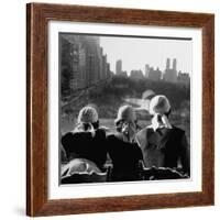 Girls Wearing Bandannas, Looking Out over Central Park-Gordon Parks-Framed Photographic Print