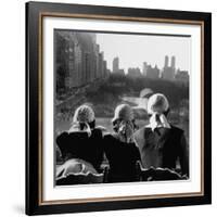 Girls Wearing Bandannas, Looking Out over Central Park-Gordon Parks-Framed Photographic Print