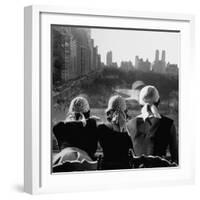 Girls Wearing Bandannas, Looking Out over Central Park-Gordon Parks-Framed Photographic Print
