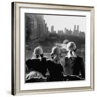 Girls Wearing Bandannas, Looking Out over Central Park-Gordon Parks-Framed Photographic Print