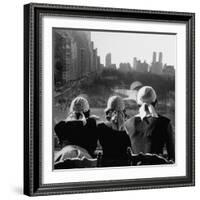 Girls Wearing Bandannas, Looking Out over Central Park-Gordon Parks-Framed Photographic Print