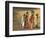 Girls Wearing Sari with Water Jars Walking in the Desert, Pushkar, Rajasthan, India-Keren Su-Framed Photographic Print